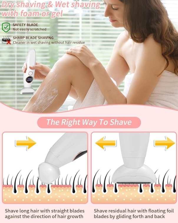 Professional 5-in-1 Women's Electric Shaver Set