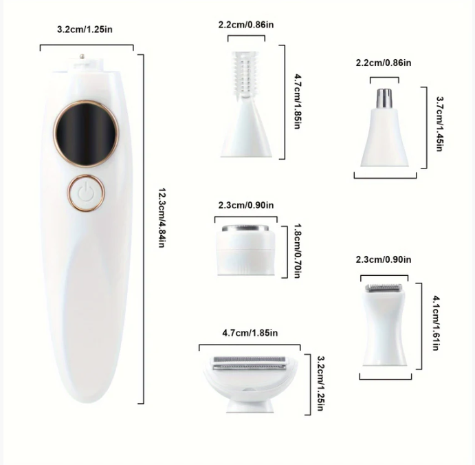 Professional 5-in-1 Women's Electric Shaver Set